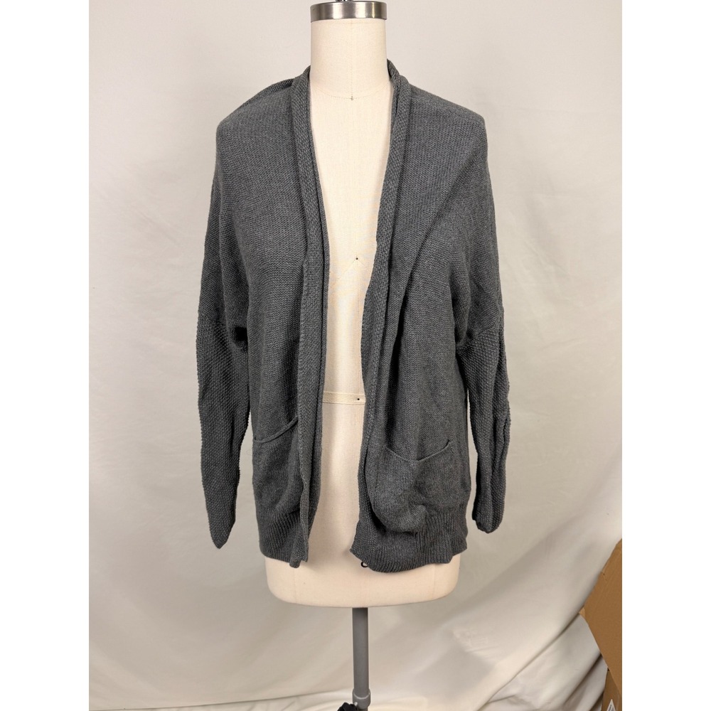 American Eagle Outfitters Grey Open Front Cardigan Sweater XS/S Cotton Knit